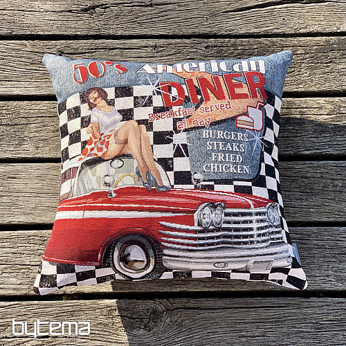 Tapestry pillow-case AMERICAN DINER