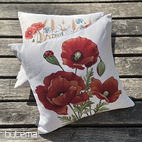 Tapestry cushion cover POPPIES