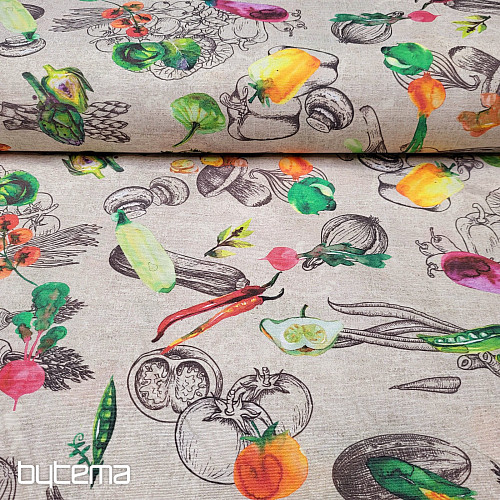 Decorative fabric VEGETABLES
