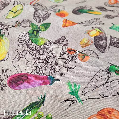 Decorative fabric VEGETABLES