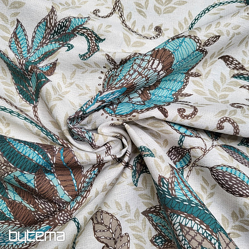 Decorative fabric  DORKA turquoise