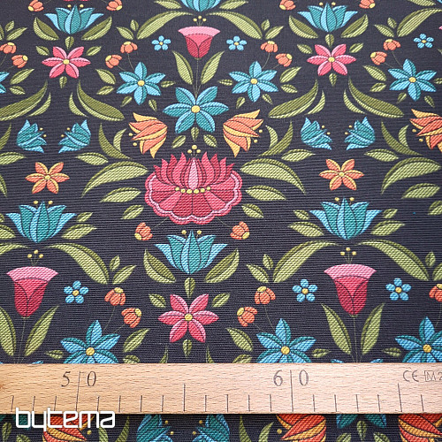 Decorative fabric  MARIE black