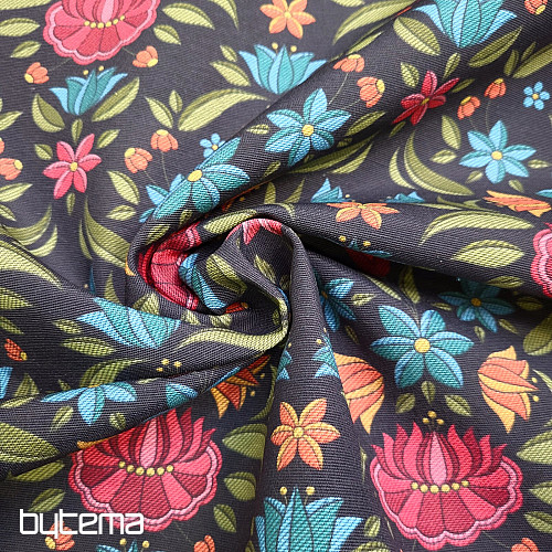 Decorative fabric  MARIE black