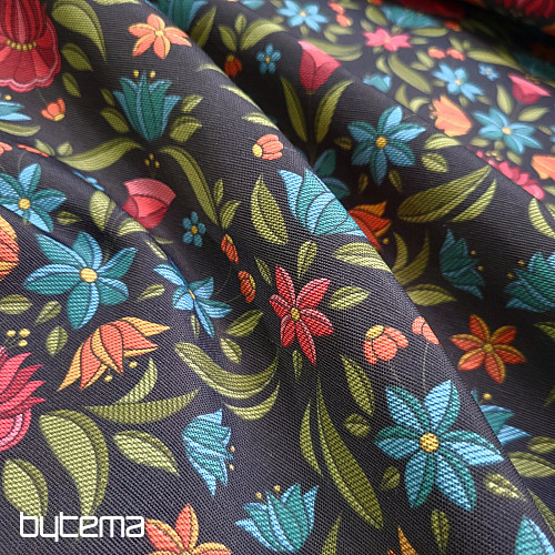 Decorative fabric  MARIE black