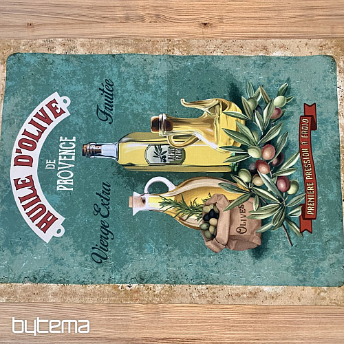Tea towel retro design OLIVE OIL