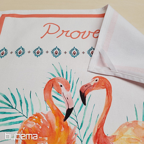 Towel retro design FLAMINGO