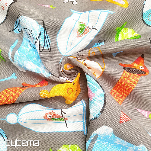 Decorative fabric PETS gray