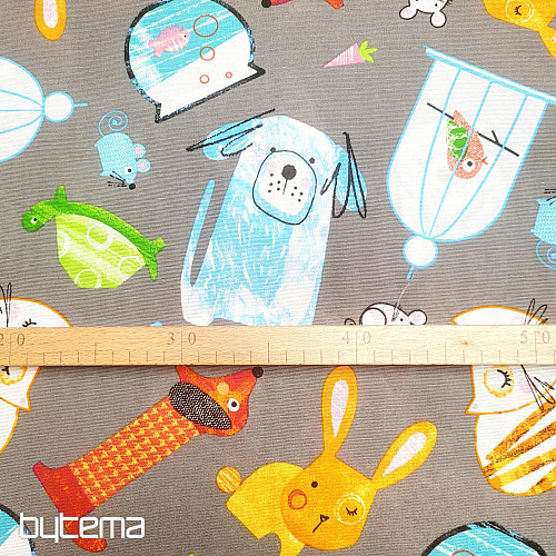 Decorative fabric PETS gray