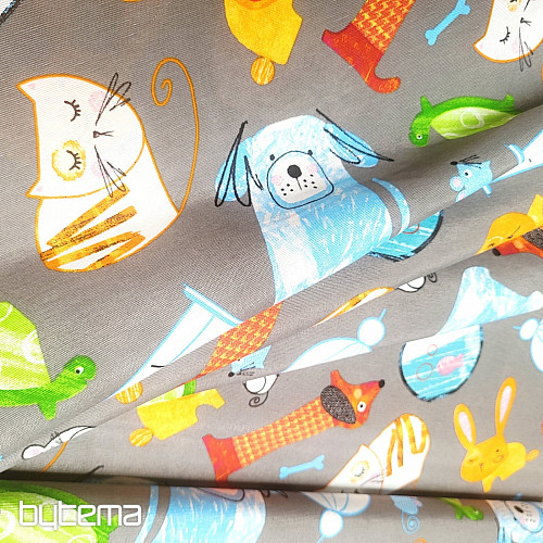 Decorative fabric PETS gray