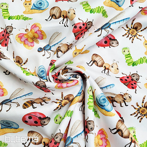 Childrens cotton satin ANIMALS digital print
