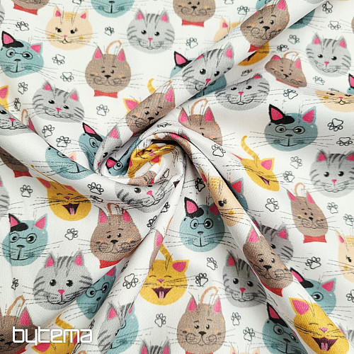 Children's cotton satin CATS digital printing