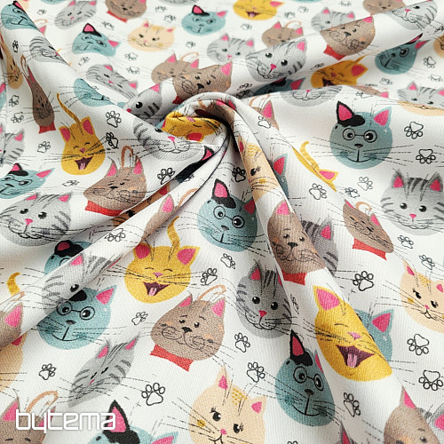 Children's cotton satin CATS digital printing