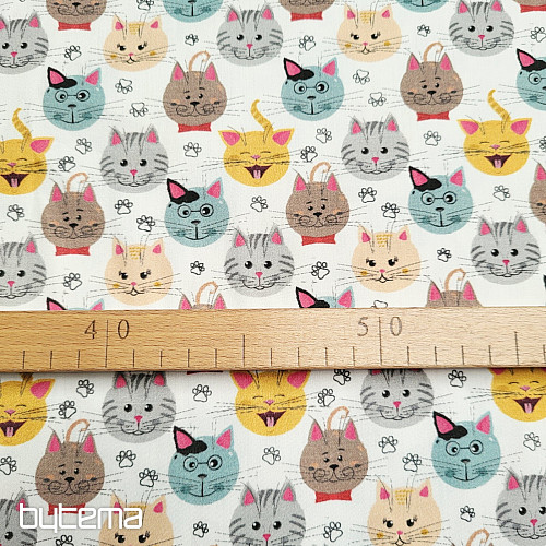 Children's cotton satin CATS digital printing