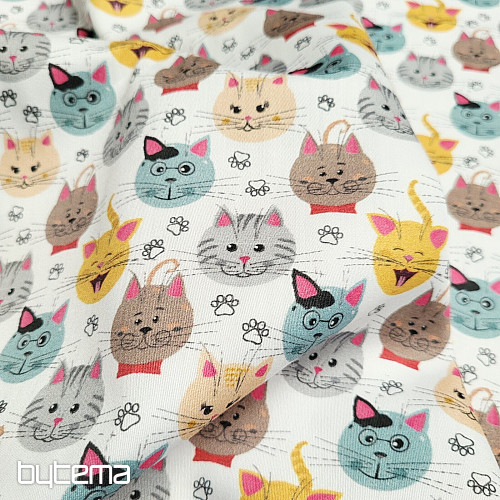Children's cotton satin CATS digital printing