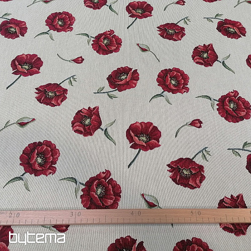 Decorative fabric POPPIES