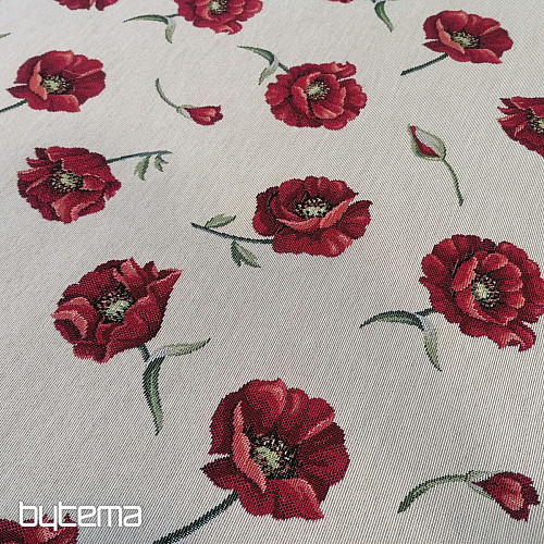 Decorative fabric POPPIES