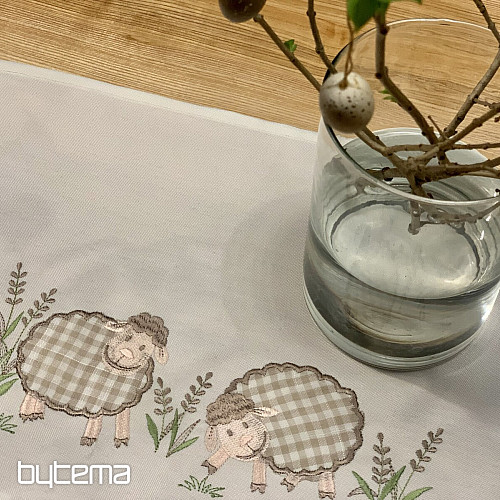 Embroidered tablecloths and shawls SHEEP