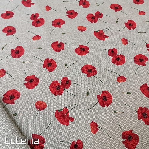 Decorative fabric POPPY