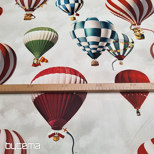 Cotton fabric BALLOONS montgofeire
