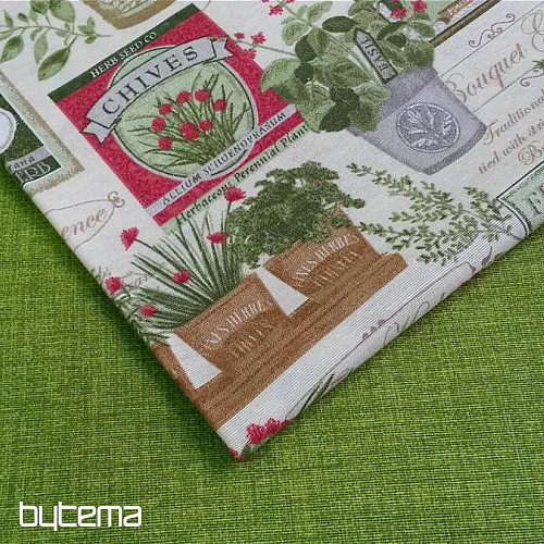 Decorative fabric BOTANIK terracotta