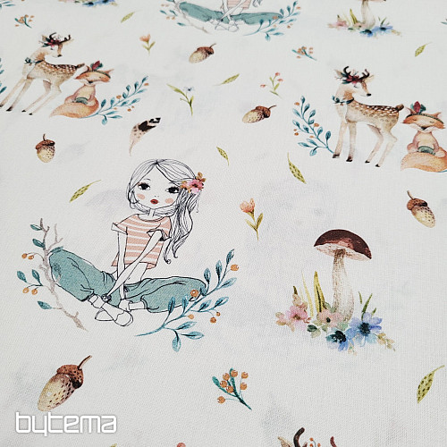 Cotton fabric EMA IN THE FOREST