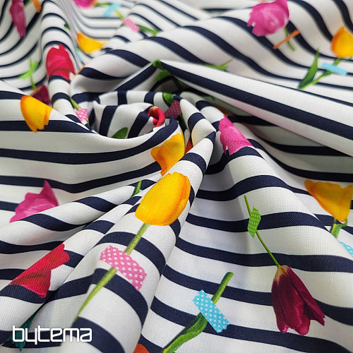 Cotton fabric TULIP