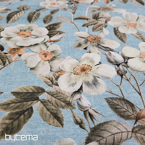 Decorative fabric LEIRE turquoise