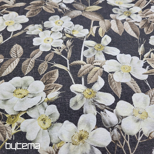 Decorative fabric  LEIRE black