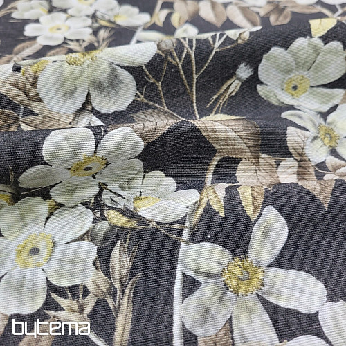 Decorative fabric  LEIRE black