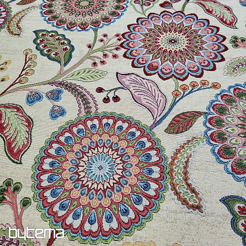 ARCADIA MANDALA FLOWERS tapestry fabric
