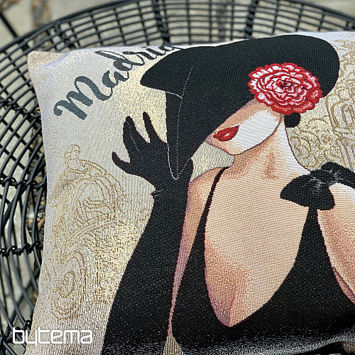 Tapestry cushion cover LADY MADRID