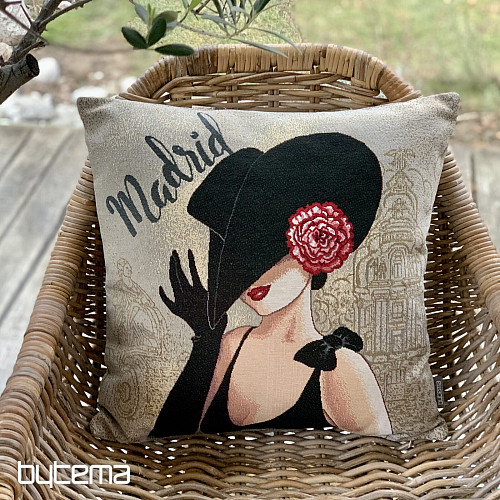 Tapestry cushion cover LADY MADRID