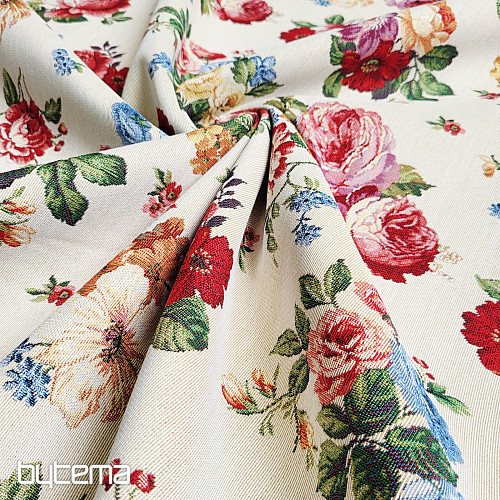 Tapestry fabric ROMANTIC ROSE