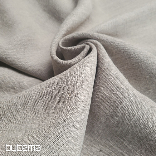 Linen fabric VERONE uni natur