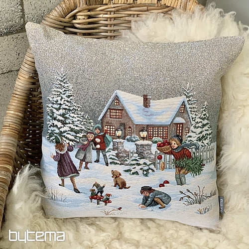 Christmas tapestry cover WINTER JOY