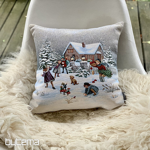 Christmas tapestry cover WINTER JOY