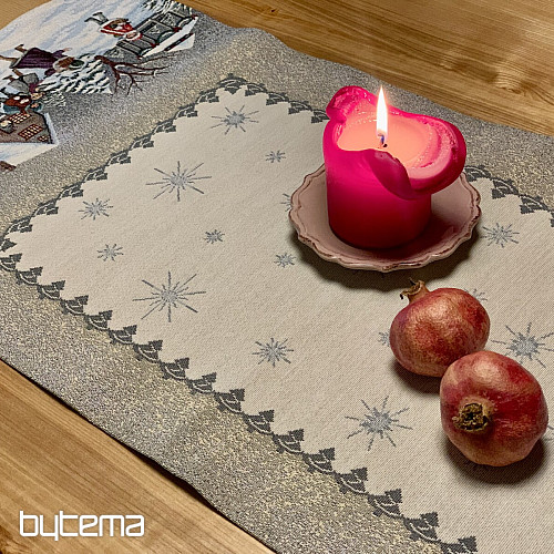 Tapestry tablecloth and scarf WINTER JOY