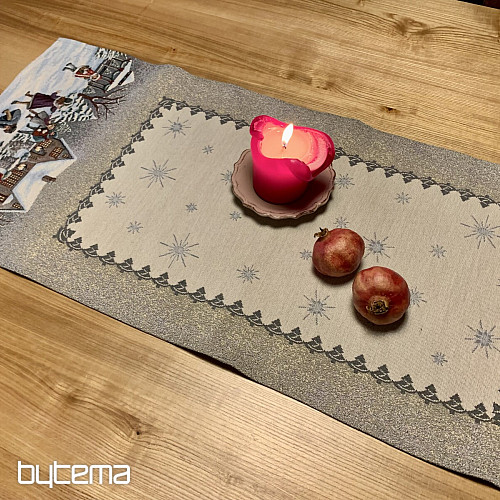 Tapestry tablecloth and scarf WINTER JOY