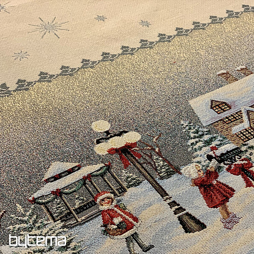 Tapestry tablecloth and scarf WINTER JOY