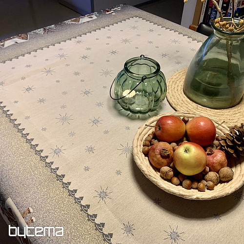 Tapestry tablecloth and scarf WINTER JOY