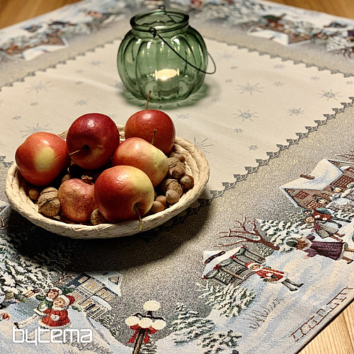 Tapestry tablecloth and scarf WINTER JOY