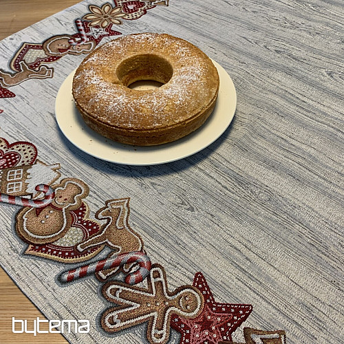 Tapestry tablecloth and scarf CHRISTMAS GINGERBREAD