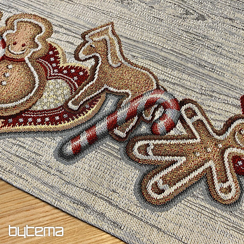 Tapestry tablecloth and scarf CHRISTMAS GINGERBREAD