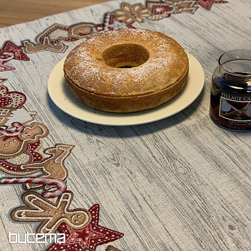 Tapestry tablecloth and scarf CHRISTMAS GINGERBREAD