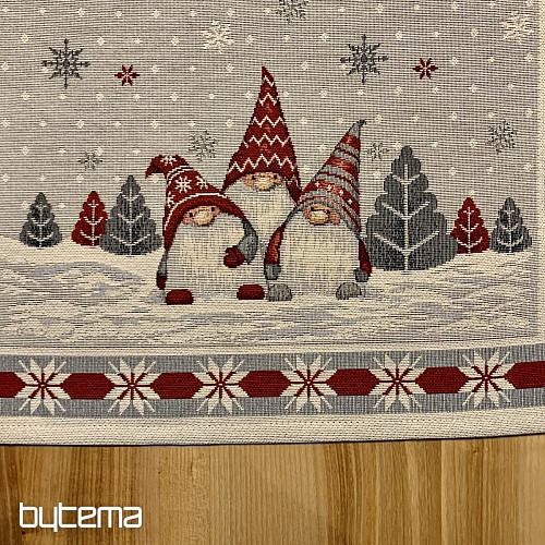 Tapestry tablecloth and scarf CHRISTMAS ELVES