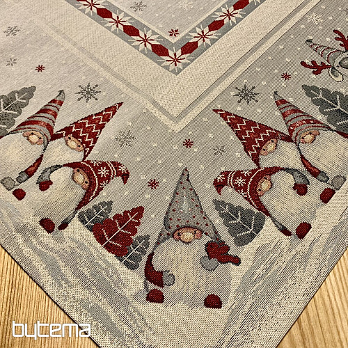 Tapestry tablecloth and scarf CHRISTMAS ELVES