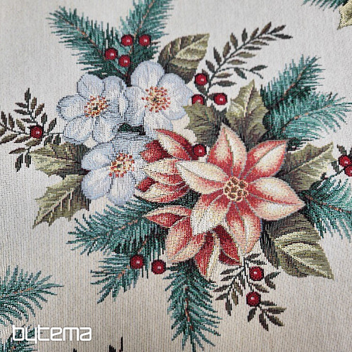 Tapestry fabric CHRISTMAS BOUQUET
