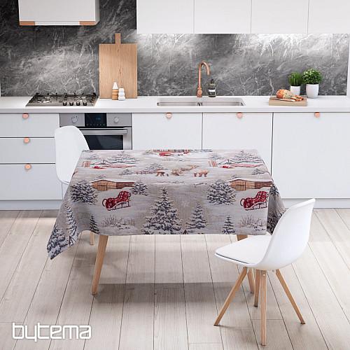 Tapestry fabric WINTER LANDSCAPE