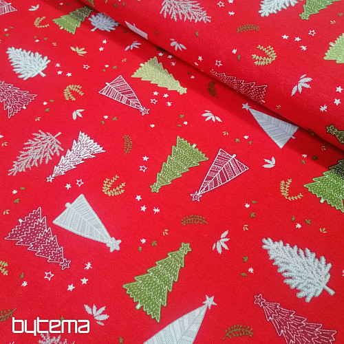 Christmas decorative fabric TREES