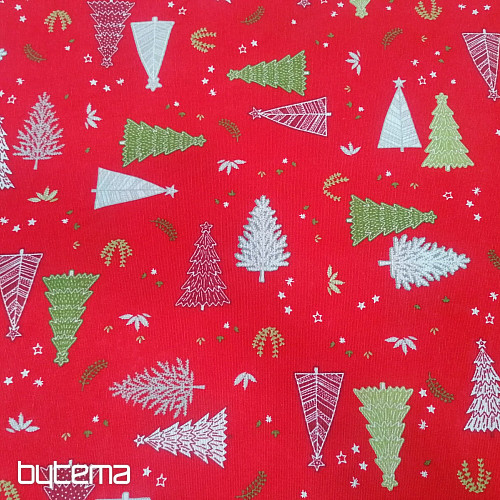 Christmas decorative fabric TREES
